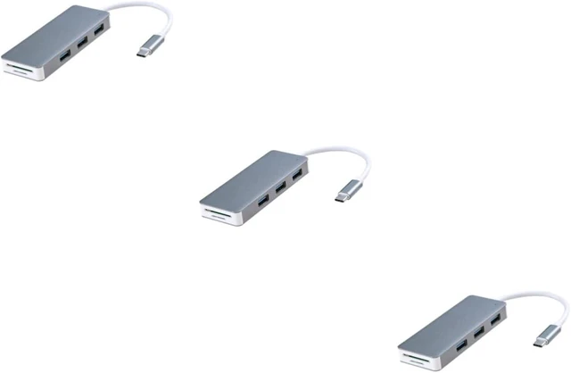 Main image of HOMSFOU 3pcs Type- Card Reader USB Ports Interface Portable Adapter for Laptops Like Compact Design Compatible