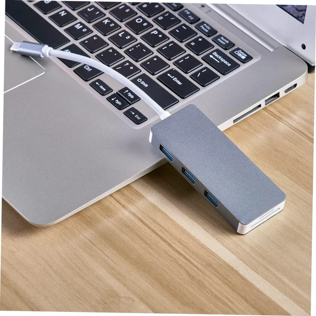 Alt view image 3 of 7 - HOMSFOU 3pcs Type- Card Reader USB Ports Interface Portable Adapter for Laptops Like Compact Design Compatible