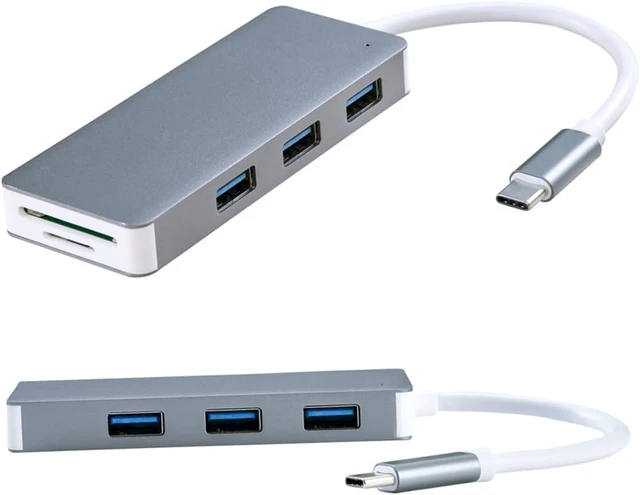 Alt view image 6 of 7 - HOMSFOU 3pcs Type- Card Reader USB Ports Interface Portable Adapter for Laptops Like Compact Design Compatible