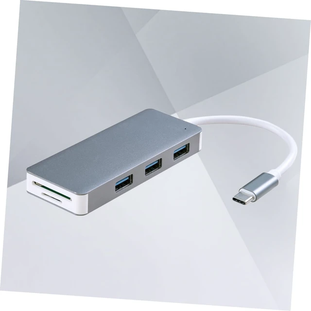 Alt view image 2 of 7 - HOMSFOU 3pcs Type- Card Reader USB Ports Interface Portable Adapter for Laptops Like Compact Design Compatible