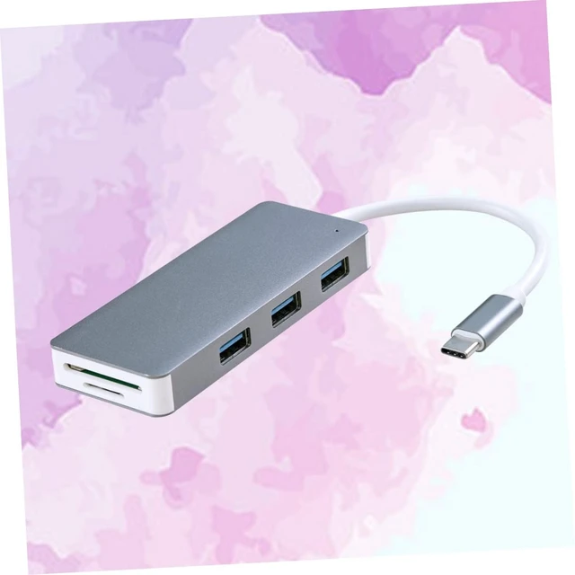 Alt view image 7 of 7 - HOMSFOU 3pcs Type- Card Reader USB Ports Interface Portable Adapter for Laptops Like Compact Design Compatible
