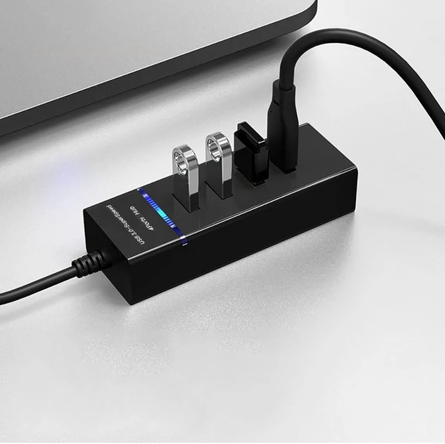 Alt view image 2 of 3 - USB Hubs, Triple Display USB Hub (4-in-1), 4 Ports USB A Splitter Ultra-Slim USB C and USB A Data Ports Expander for Mouse, U Disk, Laptop, Keyboard