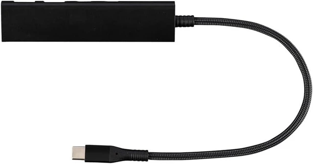 Alt view image 2 of 6 - Digio2 USB3.2Gen1 Type-C 4-Port Cx2/Ax2 Aluminum USB Hub Black Z0123