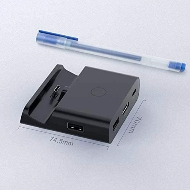Alt view image 4 of 7 - USB Hub,Ultra-Slim Data USB Hub, Video Converter HDMI to TV, Type-c Charging (Color : Black)