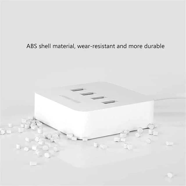 Alt view image 3 of 5 - KouRy USB Hub,4-in-1 USB 3.0 Data to USB Hub Adapter Compatible with PC, Flash Drive, Mobile HDD and More (White)