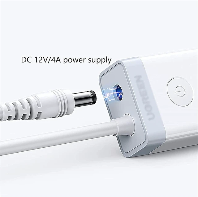 Alt view image 5 of 6 - KouRy USB 3.0 Hub,USB Splitter,10 Port USB HUB Splitter 12V / 4A Powered for Laptop, USB Flash Drives, Mobile HDD and More (White)