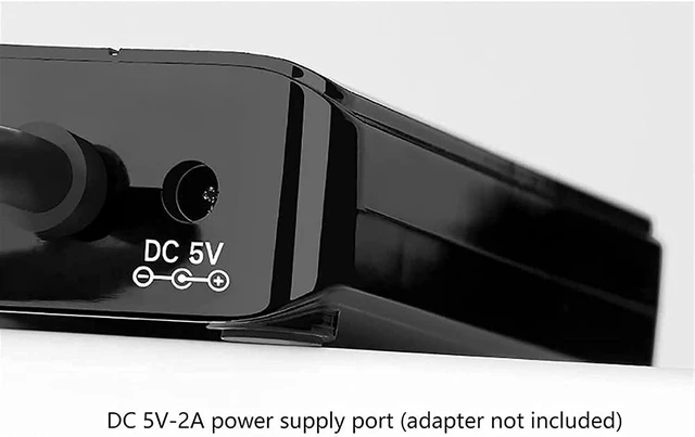 Alt view image 4 of 6 - KouRy USB 3.0 Hub,4 Port USB Docking Station Adapter with DC Power Port, 3 USB 3.0 Ports, RJ45 Gigabit Ethernet Port (Black)