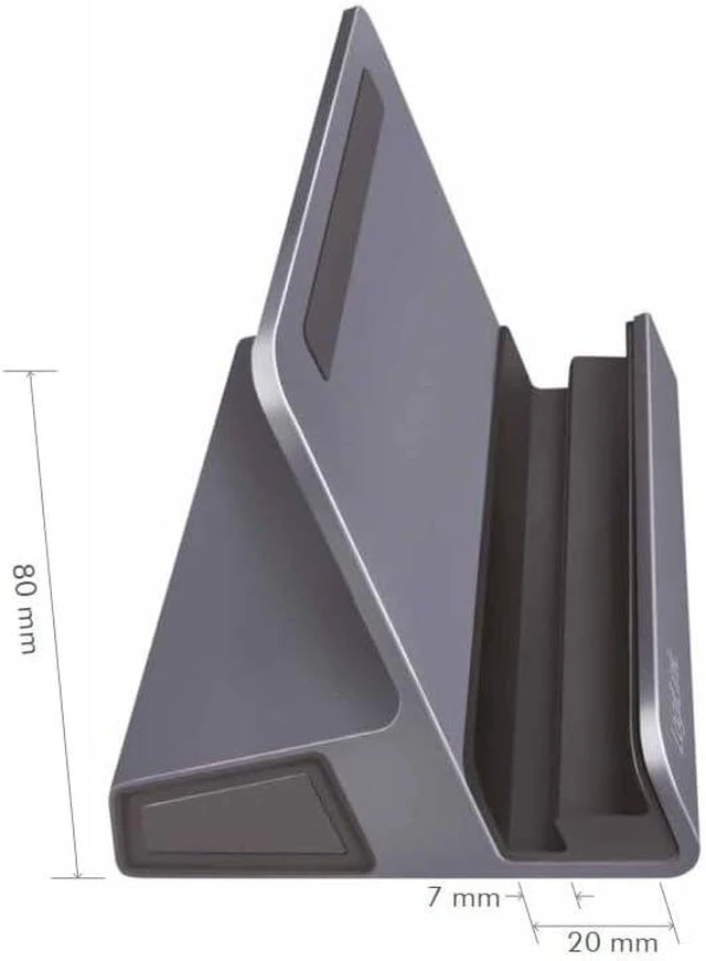 Alt view image 2 of 7 - USB 3.2 Gen1 Docking Station 6-Port with USB PD (PowerDelivery 100W) Aluminium Holder for Tablets, Smartphones and Controllers