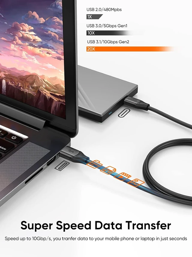 Alt view image 7 of 7 - 9 in 1 USB C Hub Bundle with USB C to USB A Cable 5FT