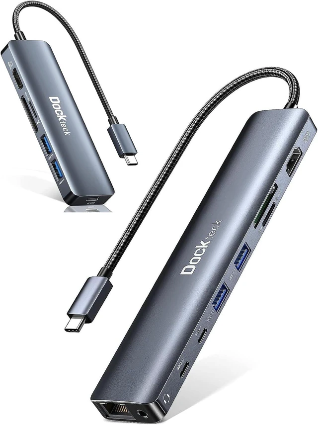 Main image of Dockteck 9 in 1 USB C Hub Multiport Adapter