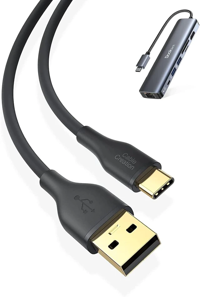 Main image of Bundle - 2ItemsCableCreation USB A to USB C Cable 6ft + USB C Hub Multiport Adapter
