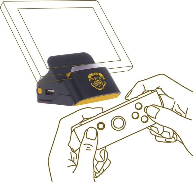 Alt view image 5 of 5 - Freaks and Geeks Harry Potter Hogwarts Crest Nintendo Switch Docking Station