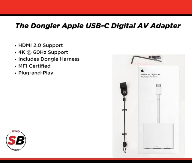 Alt view image 2 of 5 - SimplyAV USB-C Digital AV Adapter