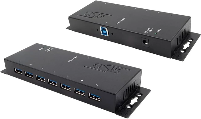 Main image of EX-1188HMS-3 7 Ports USB 3.2 Gen1 Metal HUB with 15KV ESD Surge Protection