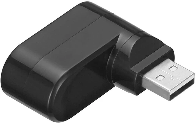 Alt view image 2 of 5 - Mini 3 Port USB 2.0 Rotate Splitter Adapter Hub for PC Laptop Notebook Expansion (3 Port USB 2.0)