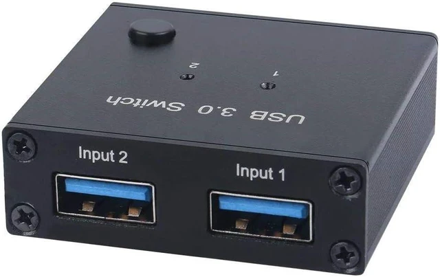 Main image of AM-U301 2-in-1 USB3.0 Sharing Switch 2 Computer Hosts Share Mouse/Keyboard/Printer/U Disk