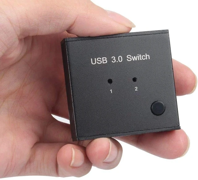 Alt view image 6 of 7 - AM-U301 2-in-1 USB3.0 Sharing Switch 2 Computer Hosts Share Mouse/Keyboard/Printer/U Disk