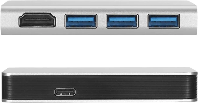 Alt view image 2 of 7 - Generic TelBroSat USB-C Docking Station 5 in 1 Hub with 8K HDMI Display