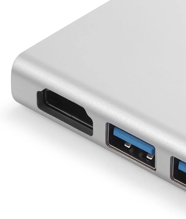 Alt view image 3 of 7 - Generic TelBroSat USB-C Docking Station 5 in 1 Hub with 8K HDMI Display