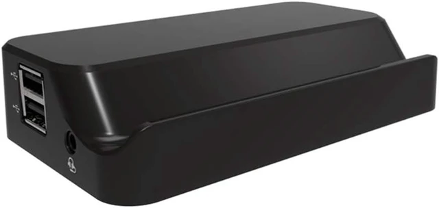 Main image of 1Pcs Obsidian Black USB C Hub Adapter,2 USB 3.0 Type-A 2 USB 2.0 Type-A,1 HDMI Resolution Up to QHD Display,1 VGA Resolution Up to to FHD display,1 Gigabit Ethernet,1 Stereo/Mic Combo Port