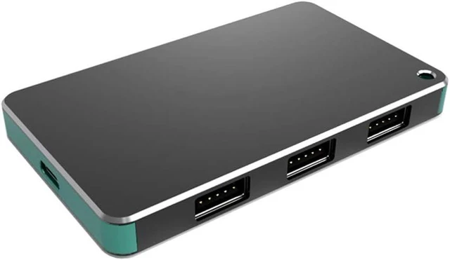 Main image of 1Pcs Black USB C Hub Adapter,Type C Hub,1 USB-C Host Port,1 USB-C Charging Port,HDMI VGA for Laptop,Tablet or Smartphone