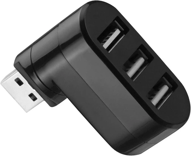Alt view image 4 of 5 - Mini 3 Port USB 2.0 Rotate Splitter Adapter Hub for PC Laptop Notebook Expansion (3 Port USB 2.0)