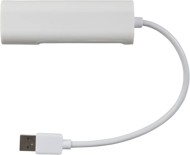 Alt view image 2 of 3 - USB 2.0 to Ethernet Adaptor with 3-Port USB Hub