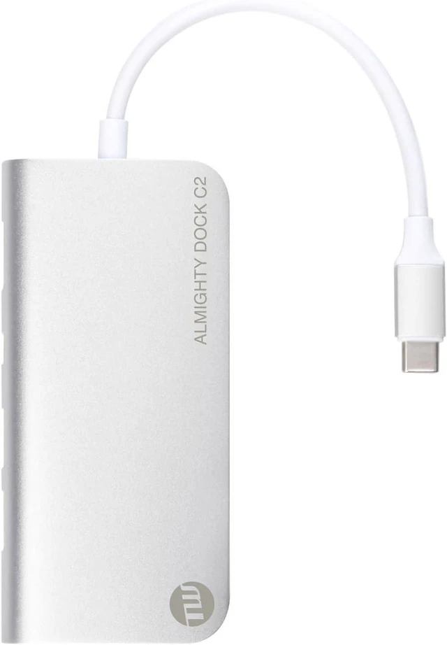 Main image of Almighty Dock C2 Multi USB Type C Hub , sliver