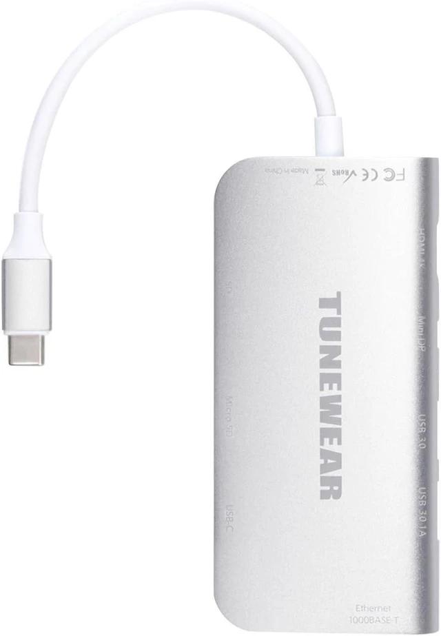 Alt view image 2 of 3 - Almighty Dock C2 Multi USB Type C Hub , sliver