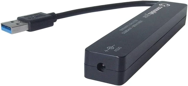 Alt view image 2 of 3 - Connekt Gear 4 Port Hub USB 3 - with UK Power Supply - Black