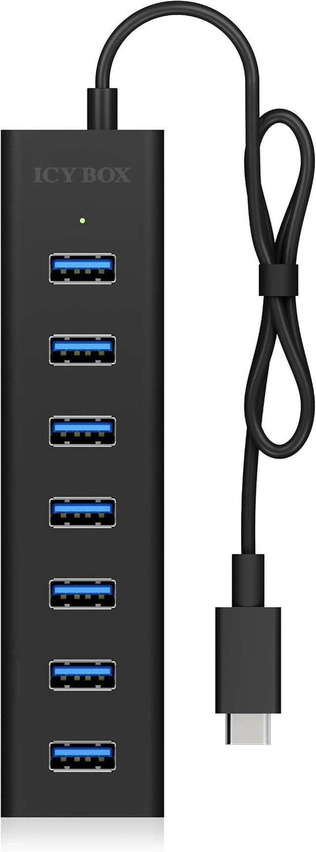 Alt view image 5 of 5 - ICY BOX IB-HUB1409-U3 4-Way USB Hub (Type-A Connection) with 4X USB 3.0 (Type-A) Black IB-HUB1700-C3 7X USB 3.0 (Type-A)