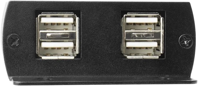 Alt view image 5 of 6 - USB 2.0 Cat5e/6 Extender with 4-Port USB Hub, 60M (197 ft.)