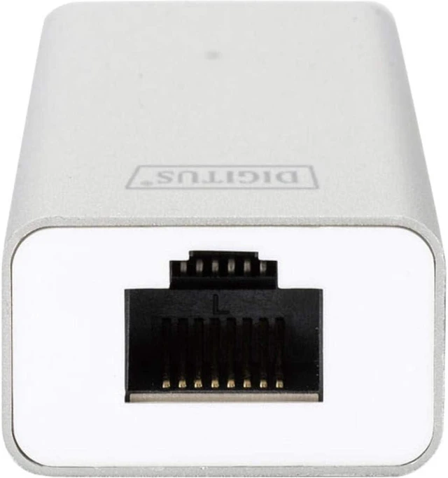 Alt view image 2 of 4 - Assmann DIGITUS USB 3.0 3-Port Hub & Gigabit LAN-Adaptor