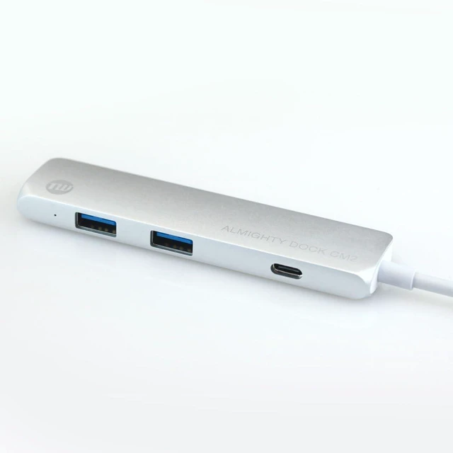 Alt view image 6 of 6 - Almighty Dock CM2 Multi USB-C Hub USB-A HDMI PD Compatible, Silver, TUN-OT-000035
