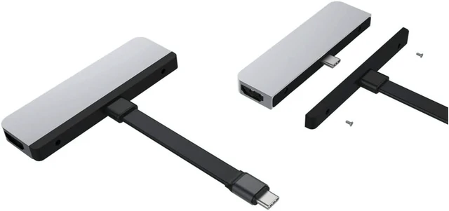 Alt view image 7 of 7 - Targus HyperDrive 6-in-1 USB-C Hub for iPad Pro/Air - Silver, (HD319B)