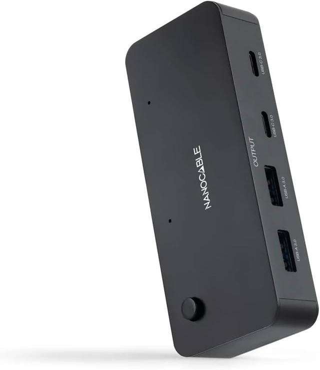 Main image of NANOCABLE 10.12.0011 Switch 2 x USB 3.0 to 2 x USB-A 3.0 + 2 x USB-C 3.0