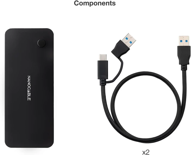 Alt view image 6 of 7 - NANOCABLE 10.12.0011 Switch 2 x USB 3.0 to 2 x USB-A 3.0 + 2 x USB-C 3.0