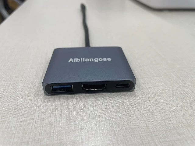 Alt view image 4 of 6 - USB C to HDMI Adapter for Laptop, 3 in 1 USB Hub with 100W PD USB 3.0 and 4KHDMI