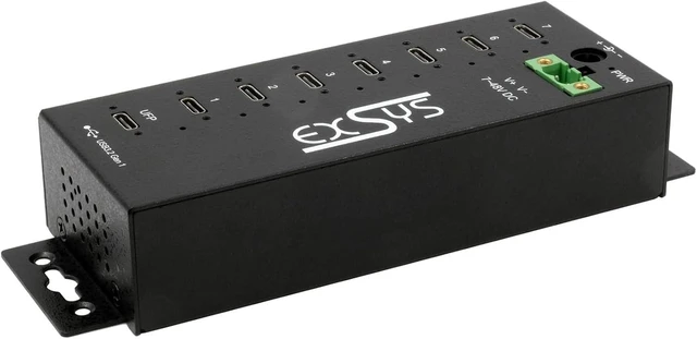 Main image of EX-1537HMVS Managed 7-Port USB-C 3.2 Gen 1 Metal HUB with 15KV EDS Surge Protection