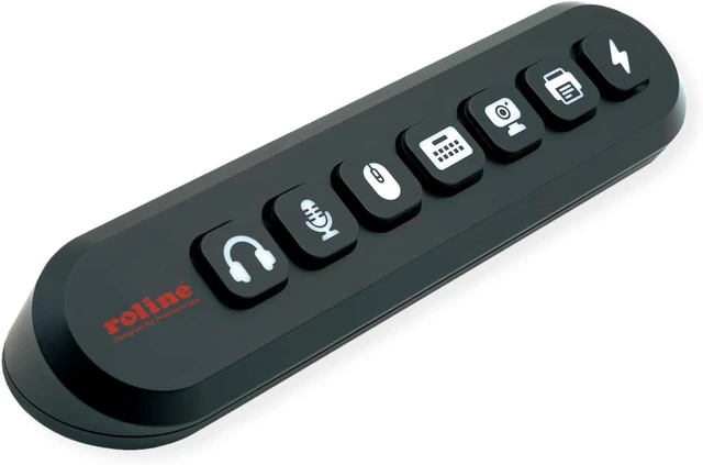 Main image of ROLINE USB 3.2 Gen 1 Hub, 7 Ports, Interchangeable Buttons, Type A Connection Cable