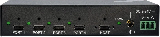 Alt view image 3 of 5 - EX-12294HMS 4 Port USB 3.2 Metal Hub 4X C