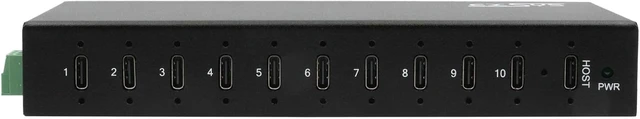 Alt view image 2 of 5 - EX-12277HMS 10-Port USB 3.2 Gen 2 Metal Hub with 10x C Ports