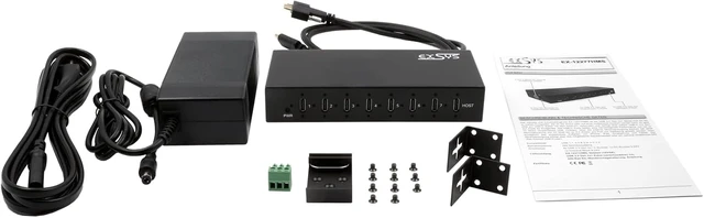 Alt view image 5 of 5 - EX-12277HMS 7-Port USB 3.2 Gen 2 Metal Hub with 7X C Ports