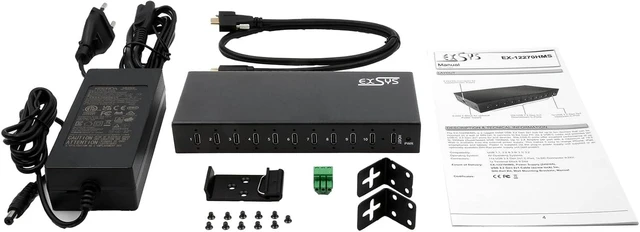 Alt view image 5 of 5 - EX-12277HMS 10-Port USB 3.2 Gen 2 Metal Hub with 10x C Ports