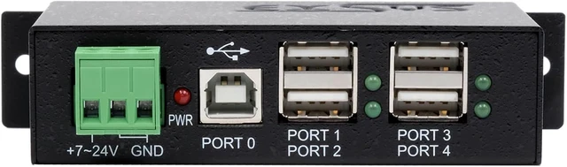 Alt view image 3 of 5 - EX-1163HMS USB 2.0 Hub Metal 4-Port