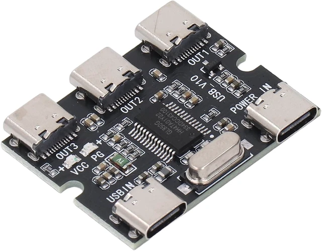Alt view image 4 of 7 - USB2.0 Hub Expansion Module Simple Connection Design Type-C Interface Plug & Play for Modern Computers