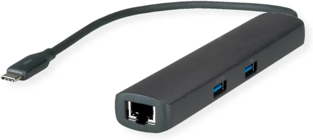 Alt view image 2 of 4 - ROLINE Docking Station USB Type C, 8K30 HDMI, USB 3.2 Gen 2 (Type A + C), PD, 2.5GbE LAN