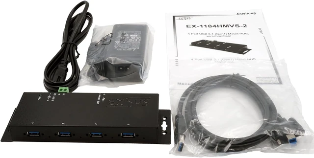 Alt view image 4 of 4 - Interface Hub USB 3.2 Gen 1 (3.1 Gen 1) Type-A 5000, W128783161 ((3.1 Gen 1) Type-A 5000 Mbit/S Black)