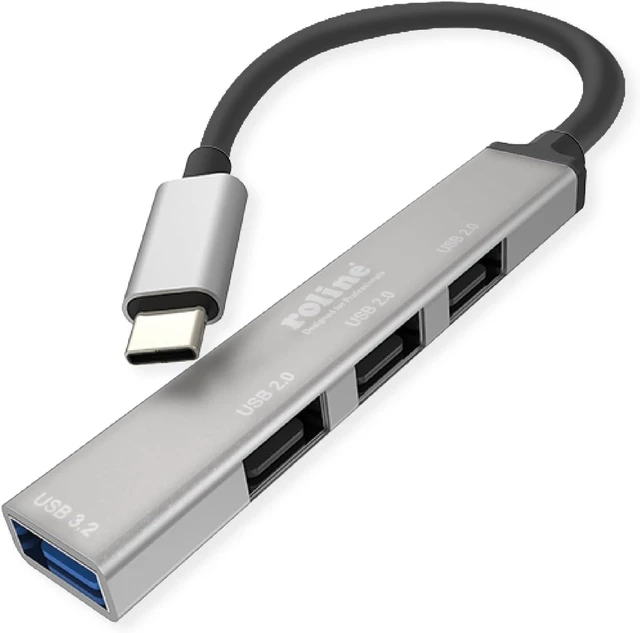 Main image of ROLINE USB 3.2 Gen 1, 4X Hub, Type C Connection Cable
