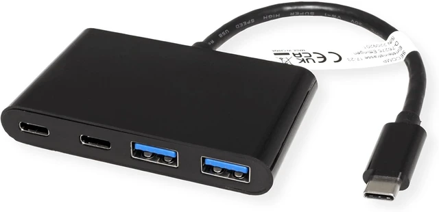 Alt view image 2 of 3 - VALUE USB 3.2 Gen 2 Hub, 4x (2x A+ 2x C), Type C Connection Cable